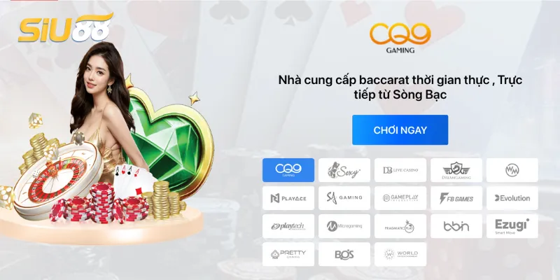 Giao diện casino online Siu88 hiện đại